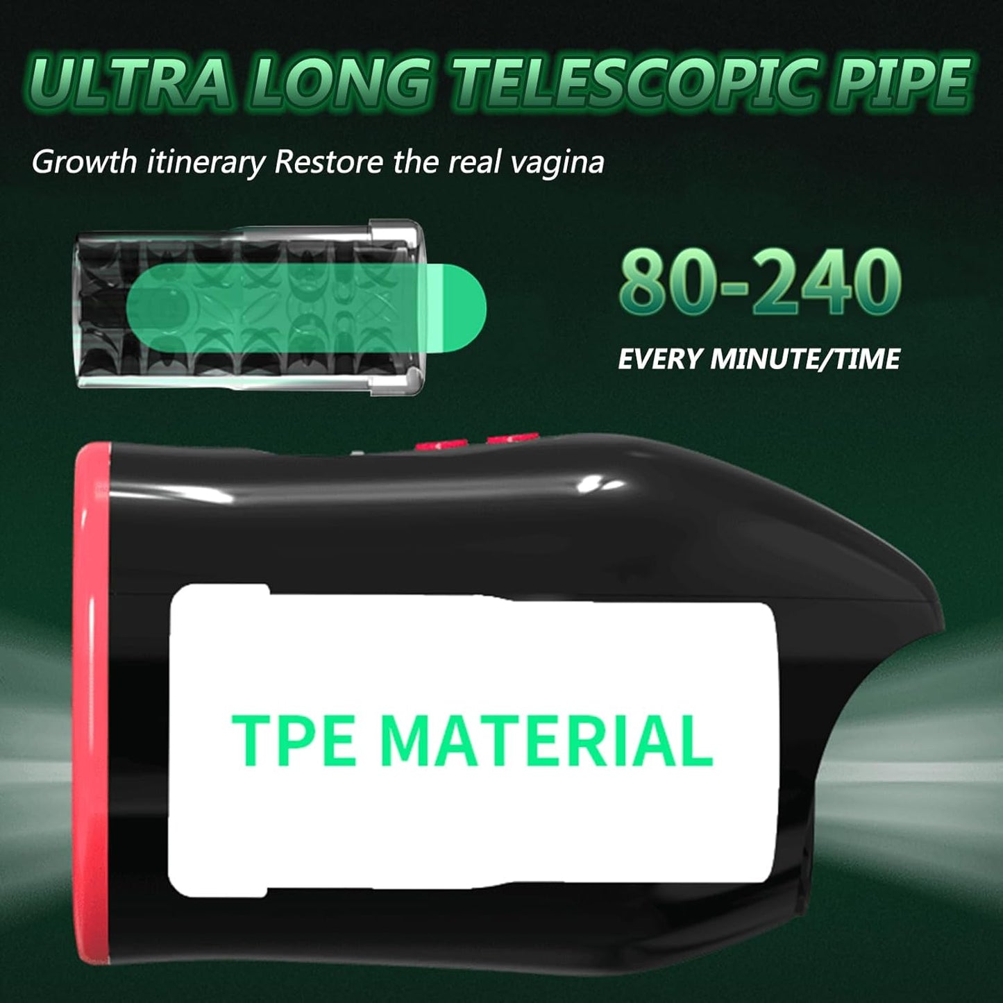 2 IN 1 Automatischer Masturbatoren Penistrainer Blowjob mit 10 Vibrationsmodi & Saugen