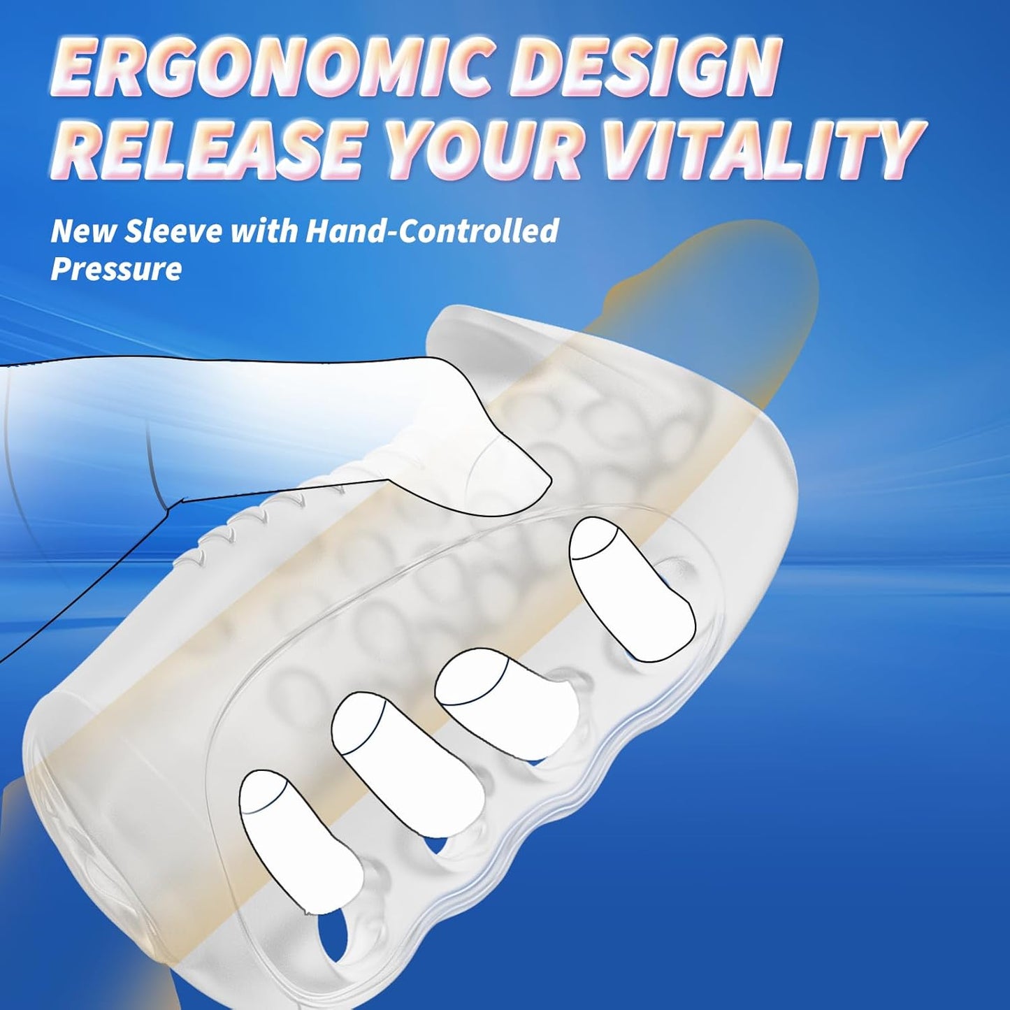 Pocket Pussy Stroker Penistrainer Masturbator mit offener Masturbationshülle