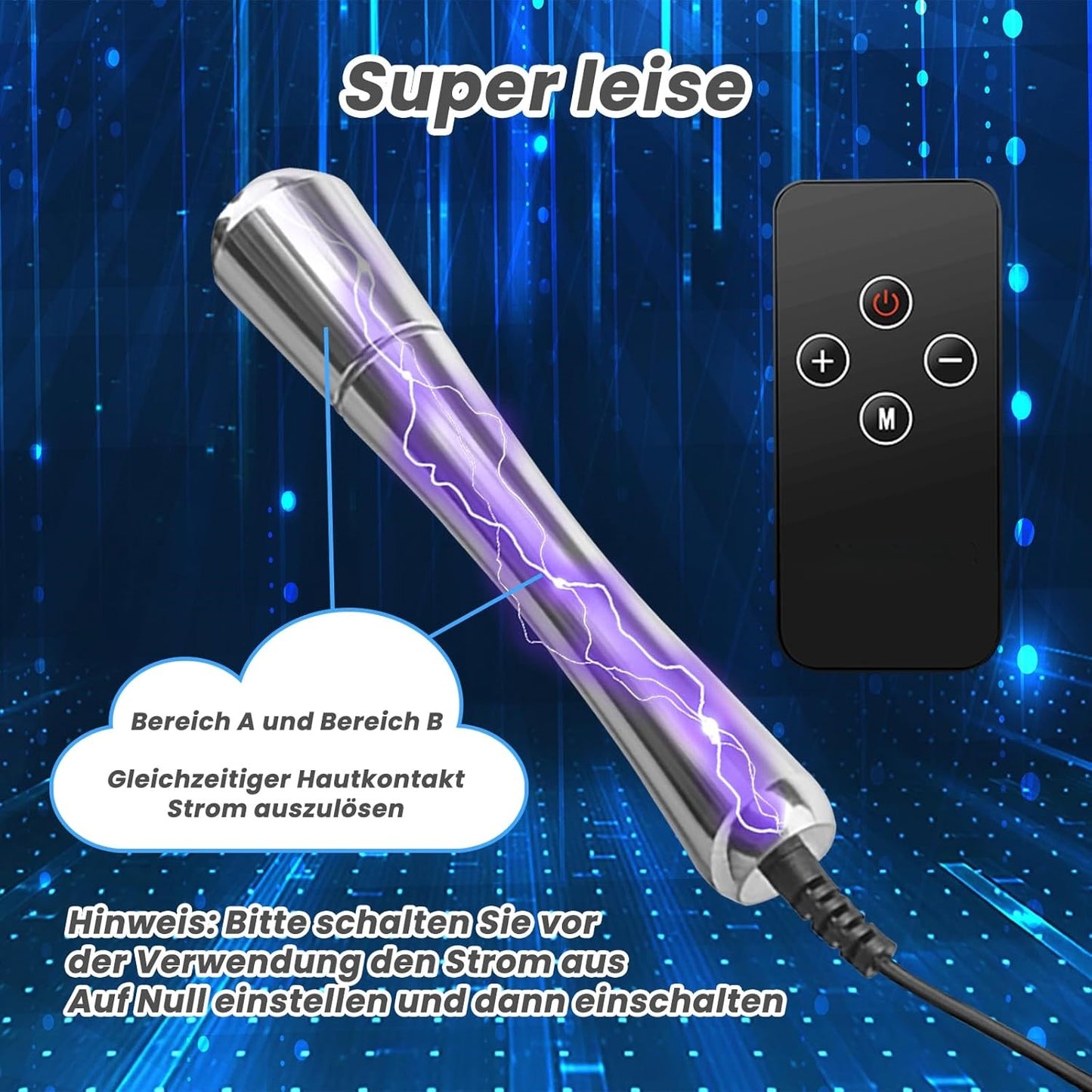 110 mm Elektro Schock Metall Buttplug elektrische Stimulator Prostata  Massager