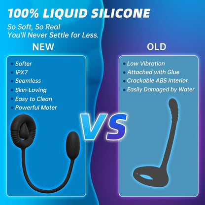 3 IN 1 Penisring Prostatamassagegerät Analvibrator Stimulator mit 10 Vibrationsmodi