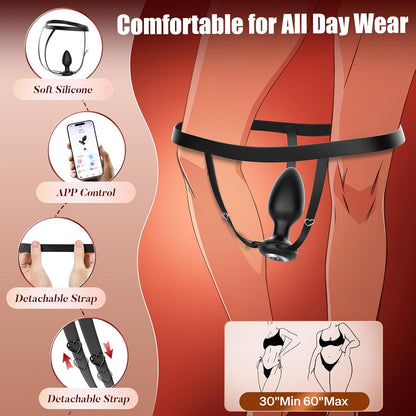 Tragbarer Prostatamassager Vibrator Analplug Stimulator mit 10 Vibrationsmodi