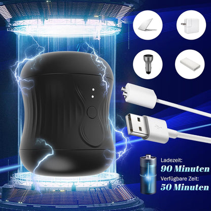 Elektrisch  Masturbieren Taschenmuschi Penistrainer Stroker mit 10 Vibrationmodi