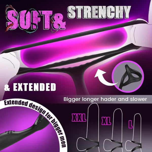 Analvibrator Prostatamassagegerät Butt Plug mit 9 Schwing & Stoß und Vibrationsmodi