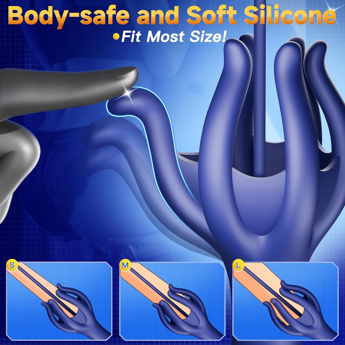 360° Tentakel Wrap Penisvibrator Eicheltrainer Stroker mit 10 Trainings und Vibrationsmodi