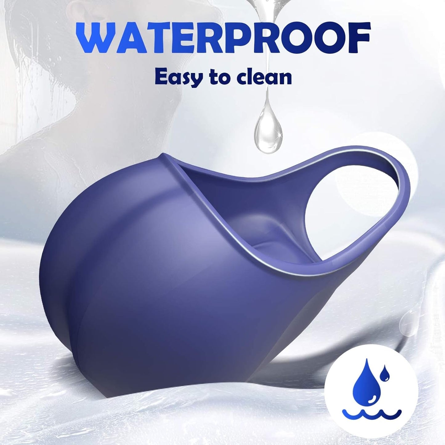 Hodenmassagegerät Cock RIng Penistrainer Vibrator mit 10 Vibrations und Pulsationsmodi