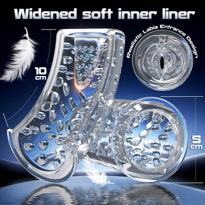LED-Display Automatischer Masturbator Penispumpe Blowjob mit 9 Rotations & 4 Saug & Leckfunktionen