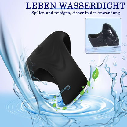 2 in 1 Elektrische Penis Trainer Vibrator Masturbator mit 10 kraftvollen Vibrationen