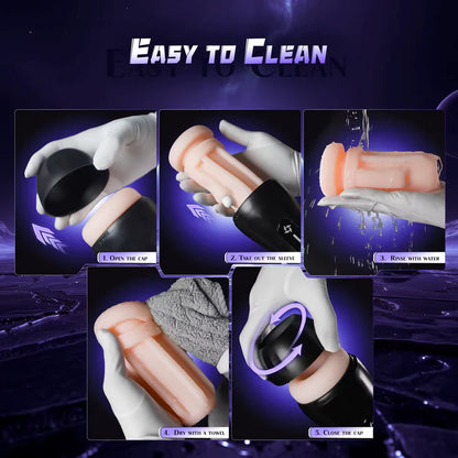 Automatischer Masturbator Penis Stroker Sexmaschine mit 4 Saug und 9 Vibrationsmodi