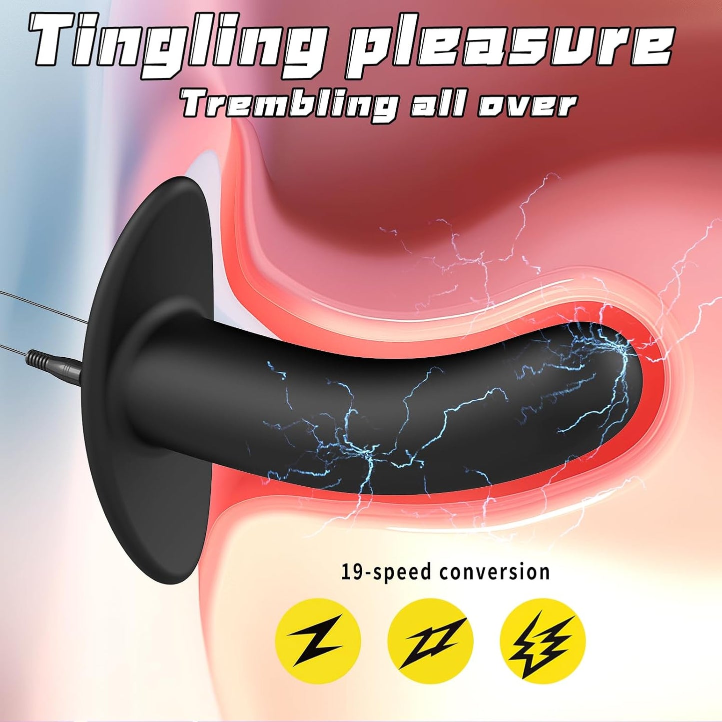Elektro Shock Anal Vibrator Buttplug Prostata Massage mit 9 Modi & 19 Intensität