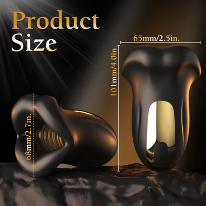 Elektrisch Penistrainer Eichel Stimulator Masturbatoren mit 6 Vibrationsstimulationsmodi