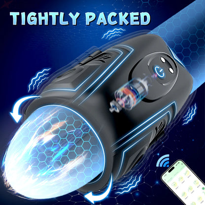 Elektrischer Penistrainer Glans Stimulator Masturbatoren mit 9 Vibrationsmodi