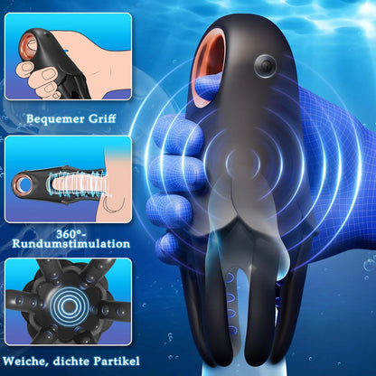 Elektrischer Penistrainer Vibrator Massage Masturbator mit 7 Vibrationsmodi