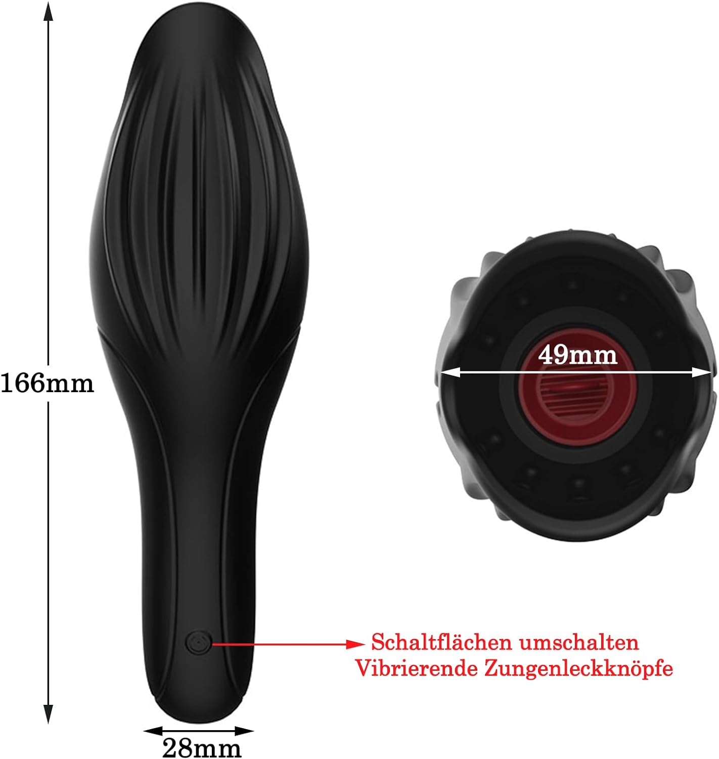 Elektrischer Masturbator Cup Eichel Stimulator Penis Training Vibrator mit 10 Vibrationsmodi