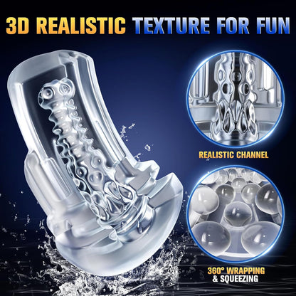 Automatischer Masturbator Penispumpe Sexmaschine mit 9 Saug und 10 Vibrationsmodi