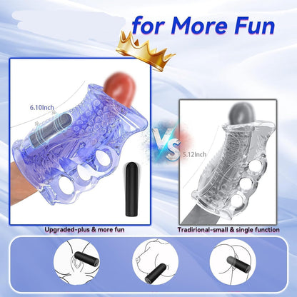 Elektrischer Penistrainer Vibrator Stroker Blowjob mit 10 Vibrationsmodi