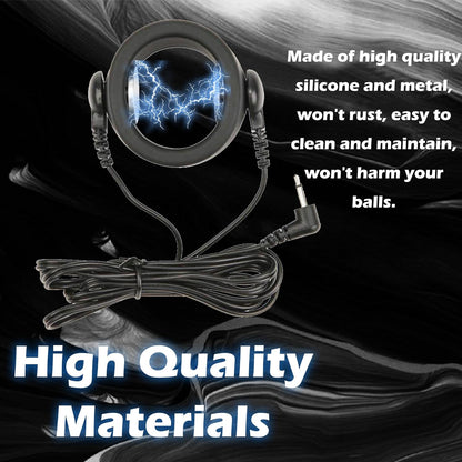 Elektroschock Hodenbrecher Penistrainer Penisring mit Mehreren Vibrationsmodi