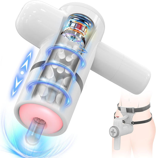 Automatische Befeuchtender Masturbator Blowjob Maschine mit 8 Stoß und Saugmodi