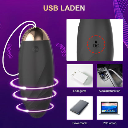 Liebeskugeln Bullet Vibratoren G-Punkt & Klitoris Stimulator mit 10 Starke Vibrationsmodi