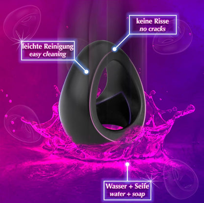 Dual Penis-Ring 2in1 Cock Hoden Ring Erektionshilfe für Männer