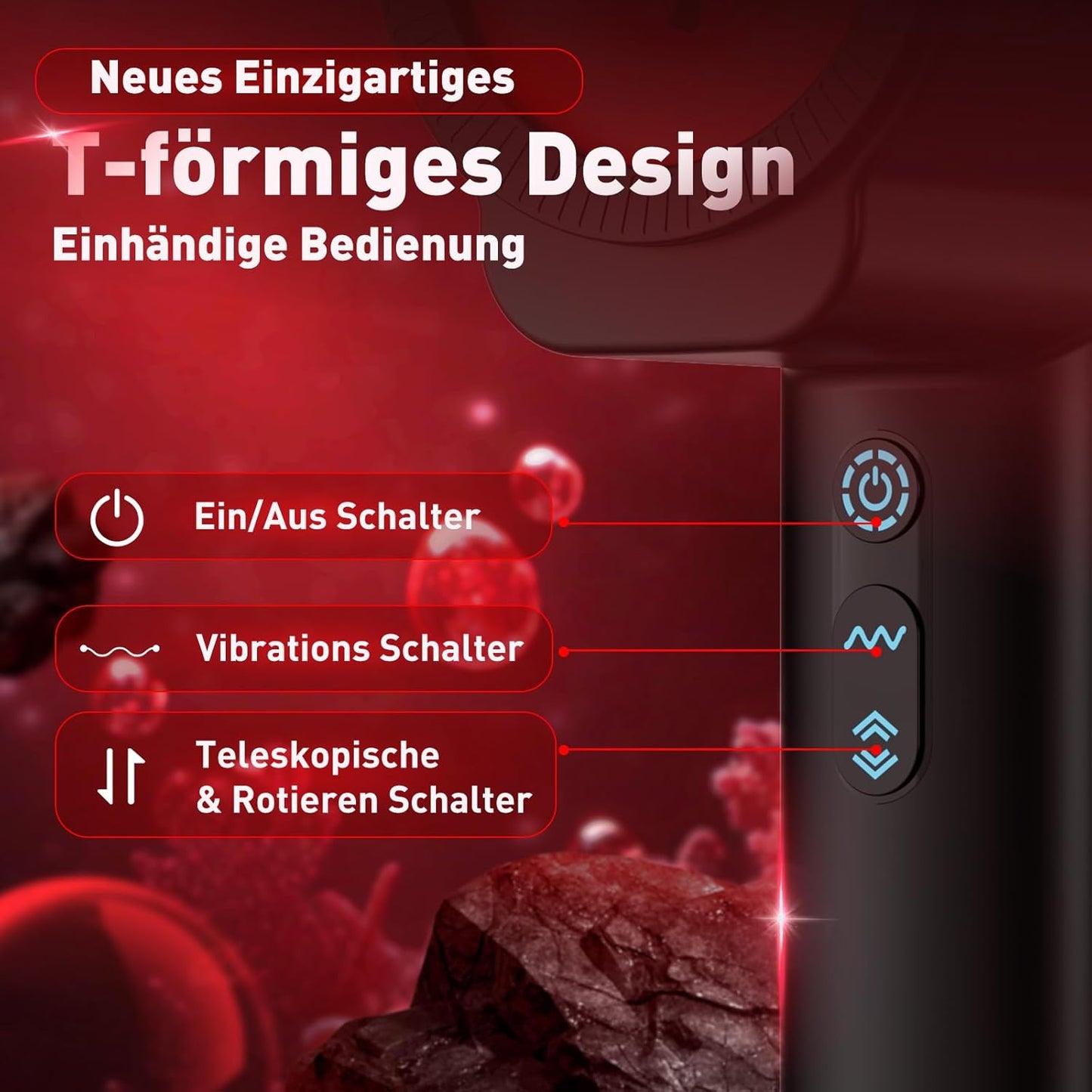 Elektrischer Penistrainer Stroker mit 5 Teleskopfunktion Rotationsfunktion & Vibration