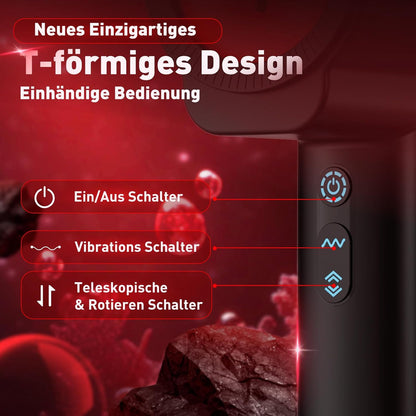 Elektrischer Penistrainer Stroker mit 5 Teleskopfunktion Rotationsfunktion & Vibration