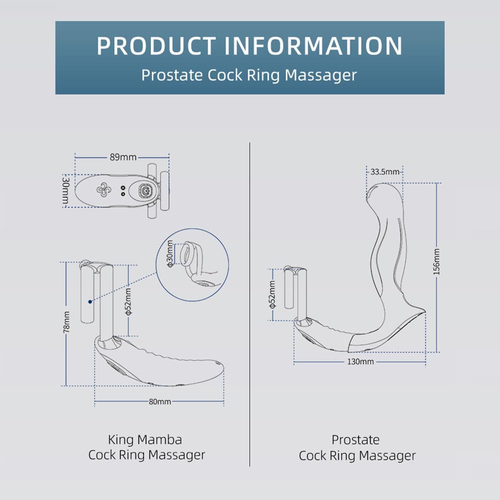 E-stim Anal Vibrator Penisringe Set mit 3 Elektroschock und 7 Vibrationsmodus