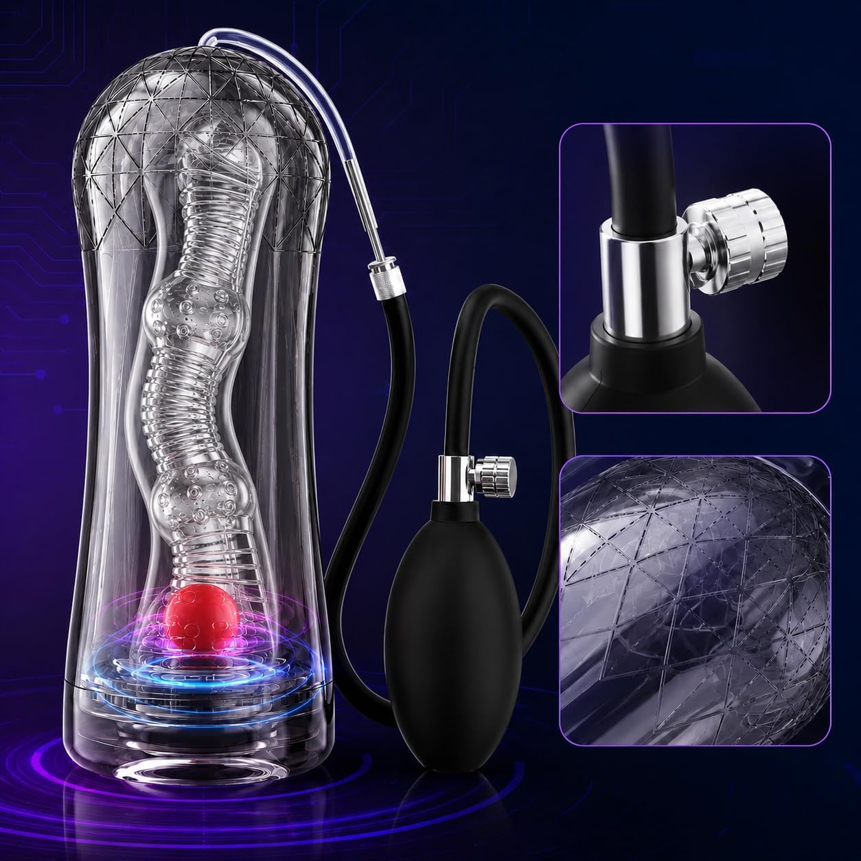 Elektrischer Penistrainer Stroker Blowjob Masturbatoren mit 10 Massagefunktion