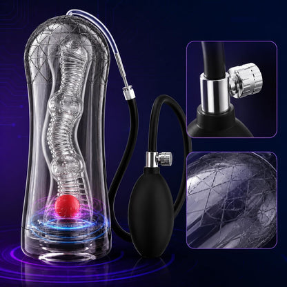 Elektrischer Penistrainer Stroker Blowjob Masturbatoren mit 10 Massagefunktion