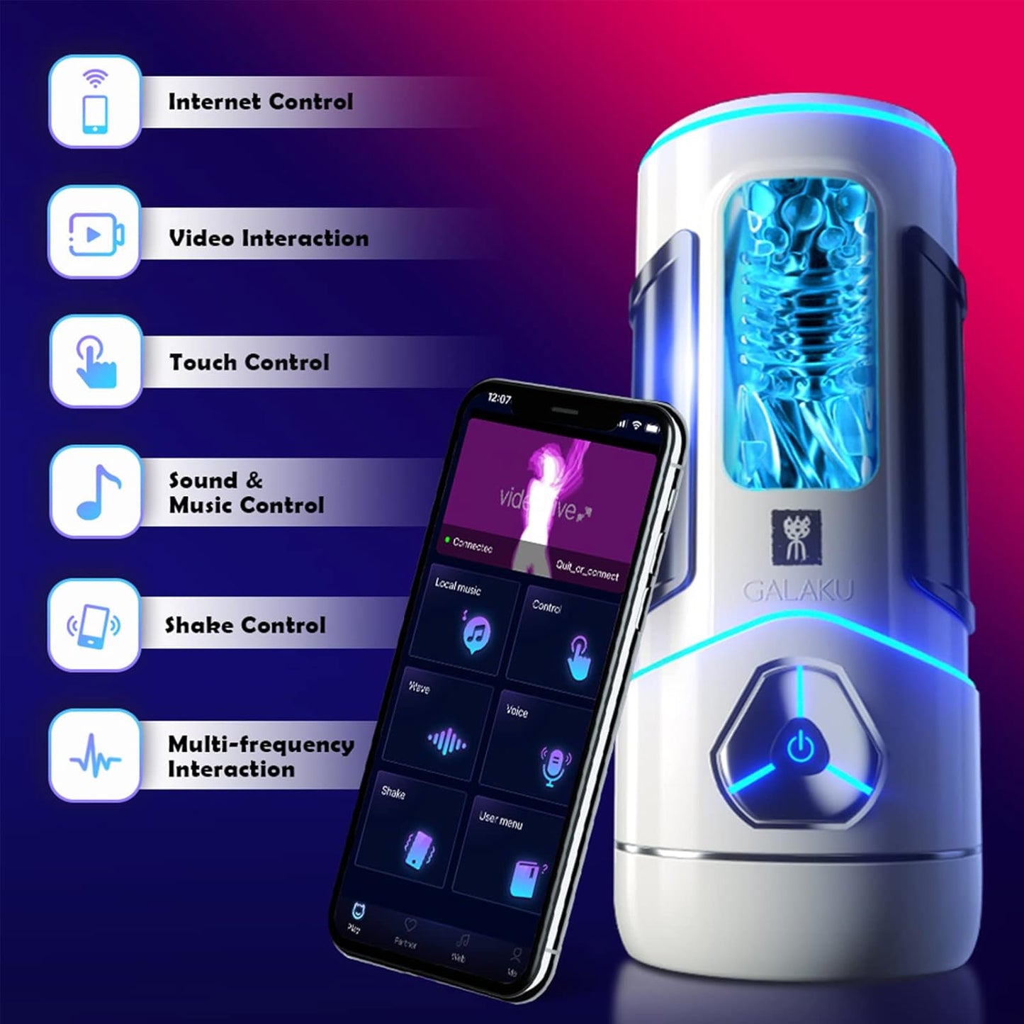 Elektrischer Masturbator Penistrainer Vibrator Stroker mit 10 Vibrationsmodi