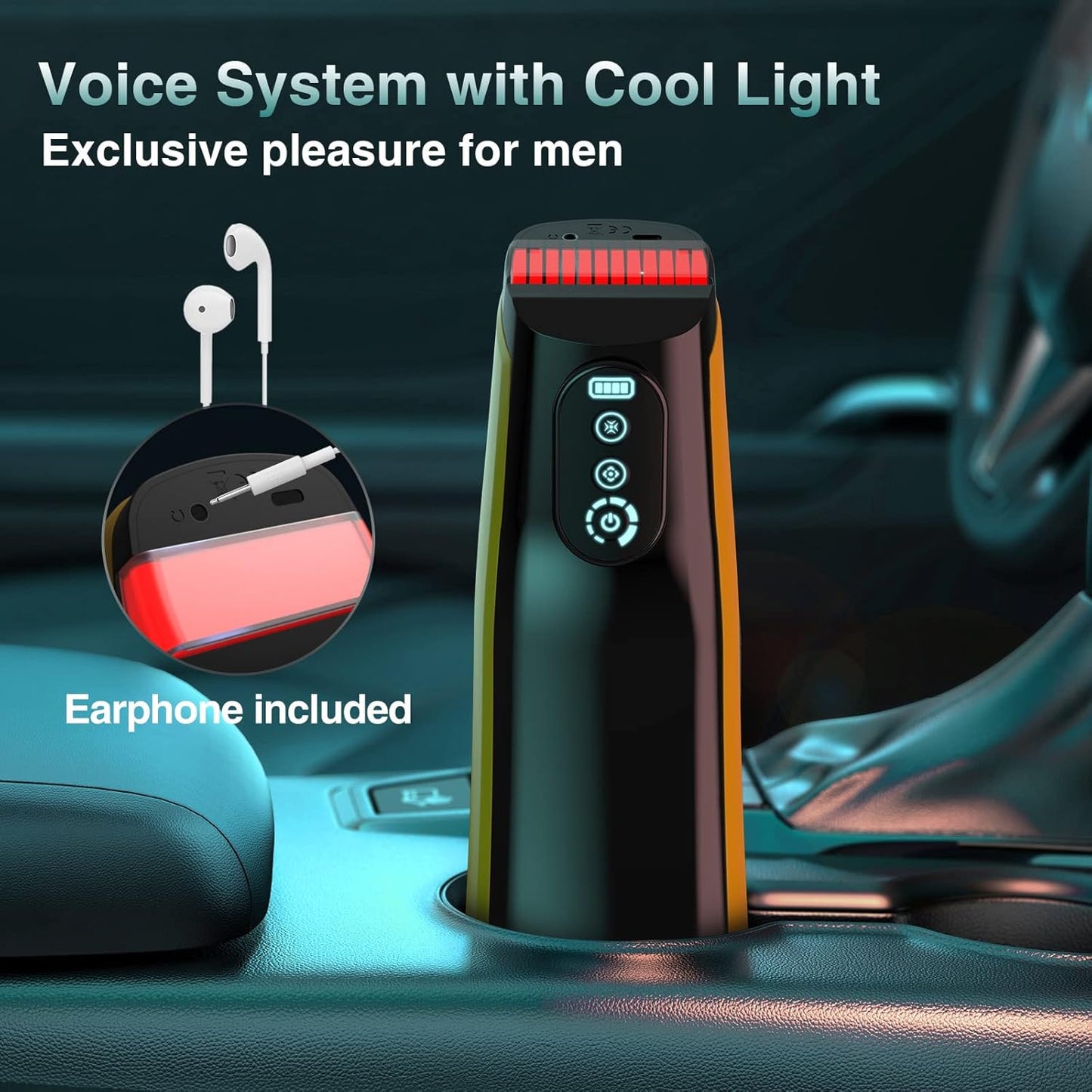 Automatischer Masturbator Stroker Blowjob mit 7 Vibrations & 7 Saugmodi & Heizmodi