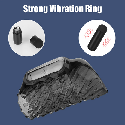 Penistrainer Cockring Verzögerungs Ejakulator mit Listungsstarken Vibrationsmodi