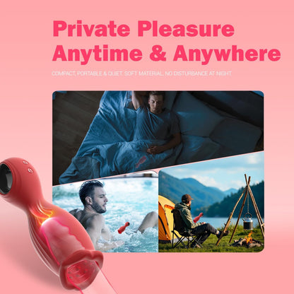 360° Rotation Penis Trainer Vibrator Stimulator Masturbator mit 10 Vibrationsmodi