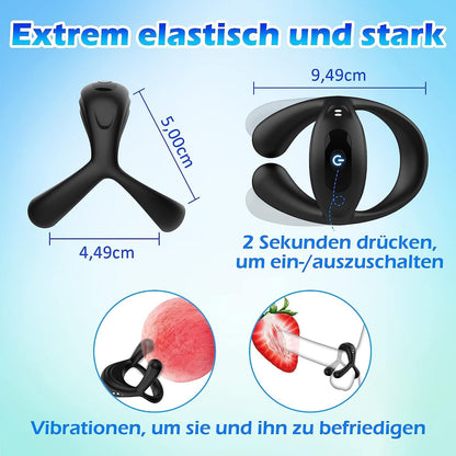 Stretchy cock rings Vibrating cock ring with 10 vibration modes 