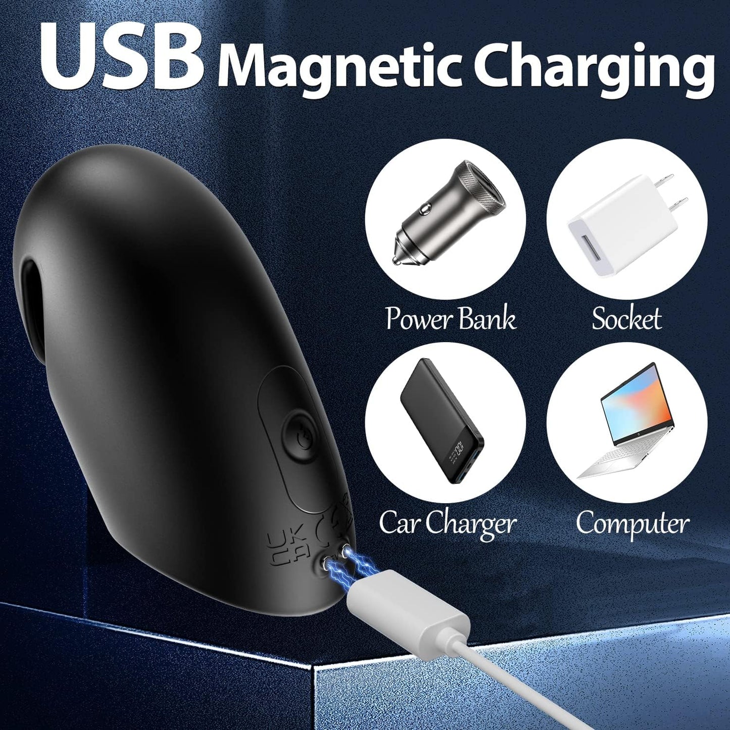 Automatischer Penisvibrator Glans Trainer Stimulator mit 9 Kraftvollen Vibrationsmodi