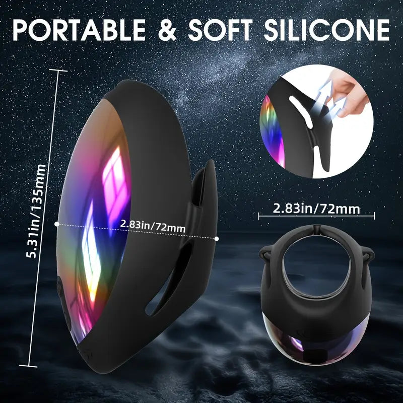 Eicheltrainer Penisvibrator Übungsgerät Stroker mit 9 Vibrations und Schlagmodi