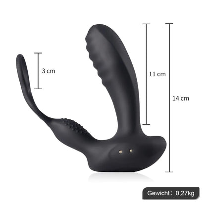 ANAL INNOVATOR 10 Vibratie Prostaatvibrator met Cockringen REG