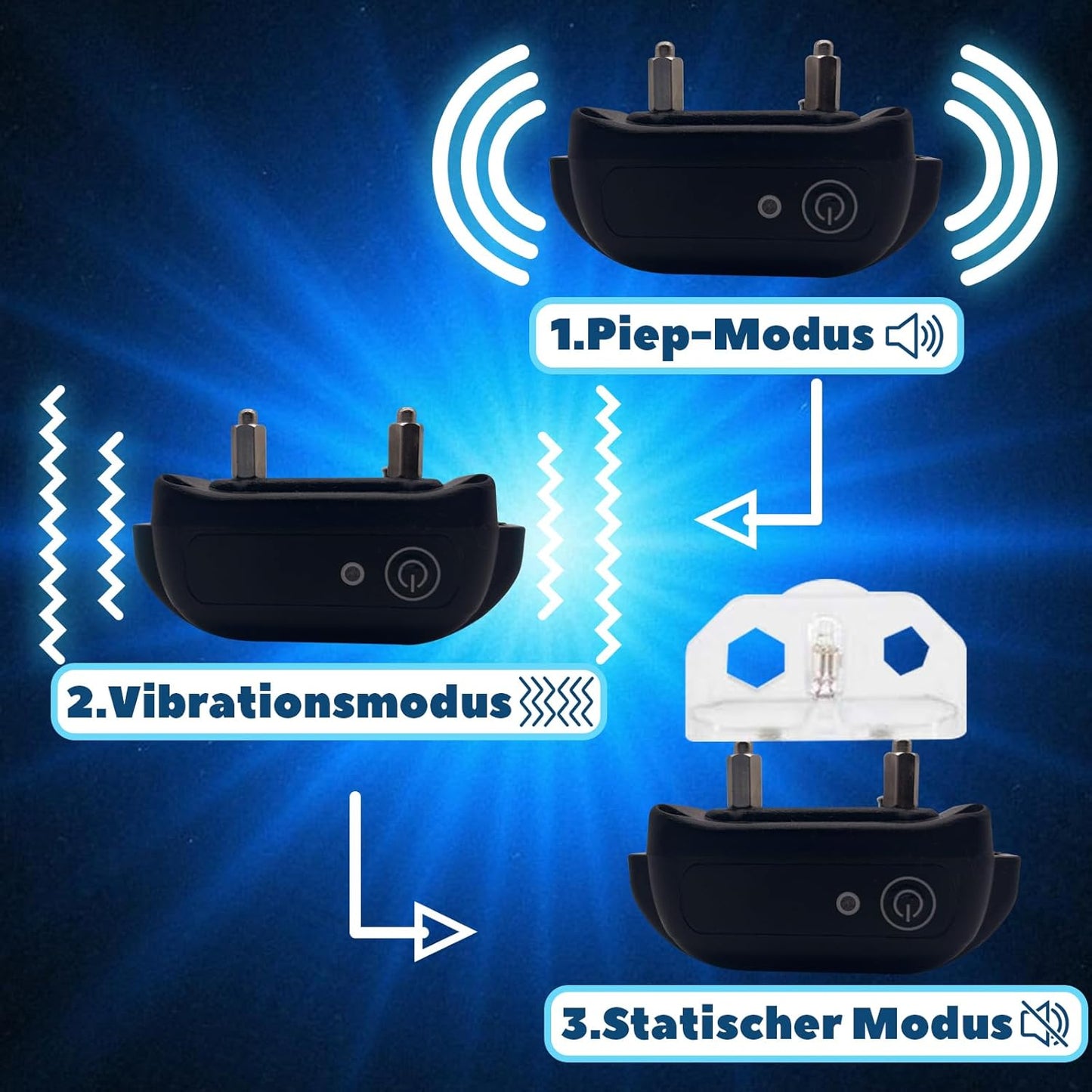 E-stim Penistrainer Eichelvibrator Cock Ring Masturbator mit Mehrere Elektroschock