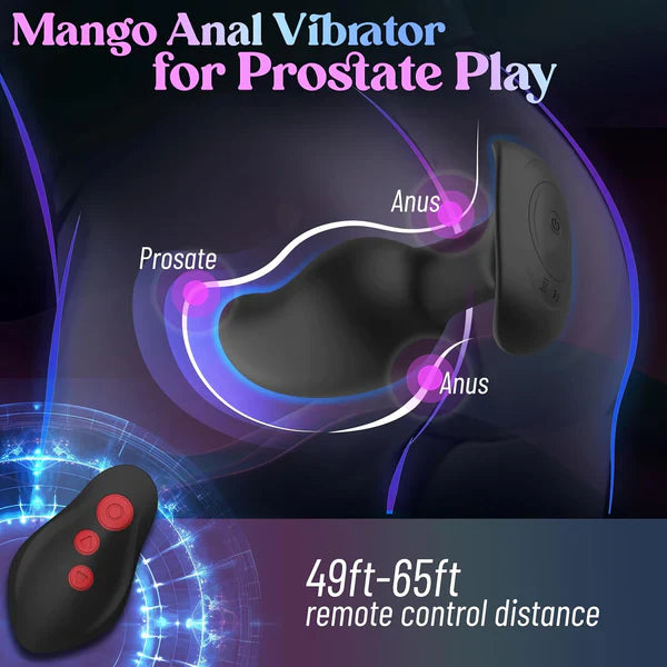 E-Stim Butt Plug Prostata Massager Analvibrator mit 8 Elektroschock und Vibrationsmodi