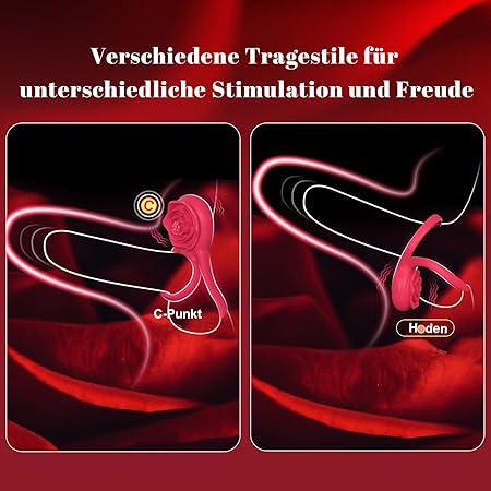 Penisring Vibrator Klitoris Stimulator mit 9 Intensive Vibrationen