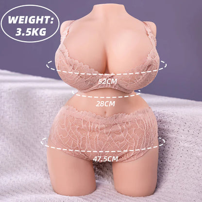 3.9 KG Arsch Realistische Sëxpüppën Masturbator Taschenmuschi