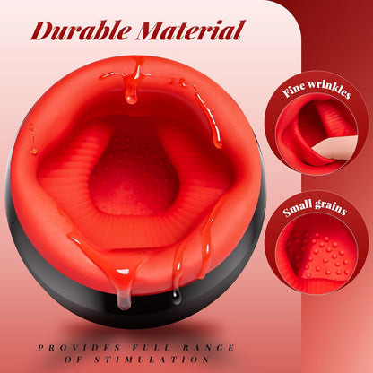 Automatische Masturbator Penistrainer Stroker mit 10 Vibrationsmodi 3 Rotationen 5 Oralsex-Modi