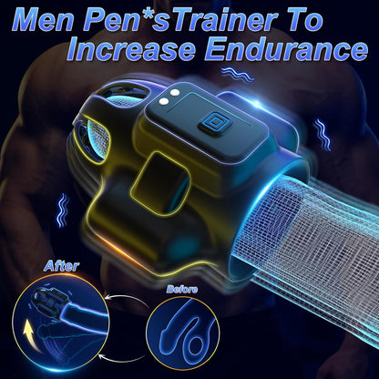 Intelligenter Automatischer Penisvibrator Eicheltrainer Stroker mit 10 Vibrationsmodi