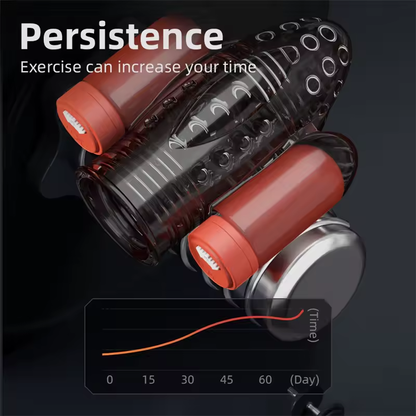 Elektrischer Penistrainer Eichelvibrator Stimulator Masturbator mit 10 Vibrationsmodi