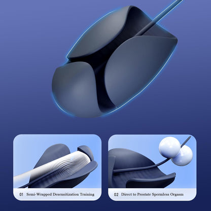 Elektrisch Dilator Harnröhre Vibrator Eichel Stimulator mit 10 Vibrationsmodi