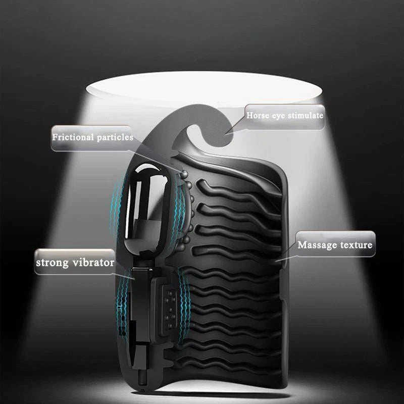 Automatischer Eicheltrainer Penis Massagegerät Ejakulations Vibrator mit 10 Vibrationen