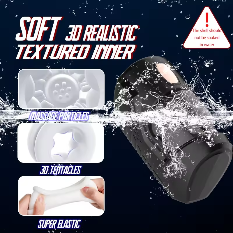 Elektrischer Masturbator Penistrainer Blowjob mit 10 Vibrationsmodi & Teleskopfunktion