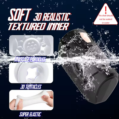 Elektrischer Masturbator Penistrainer Blowjob mit 10 Vibrationsmodi & Teleskopfunktion