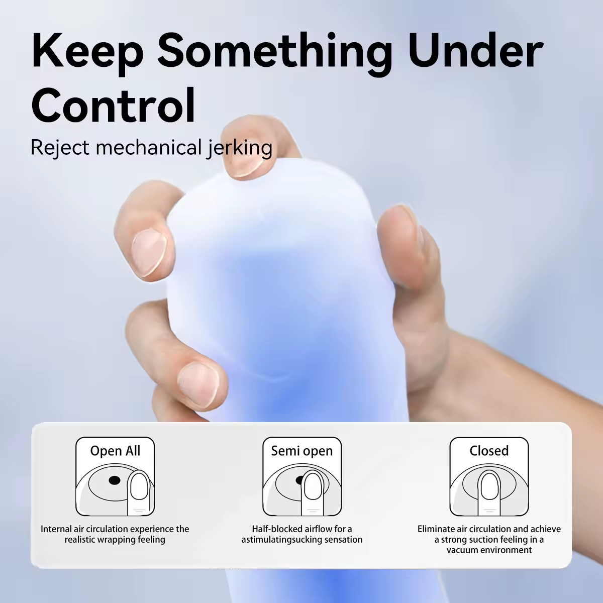 Manuelle Saugen Realistische Masturbator Pocket Pussy Masturbator