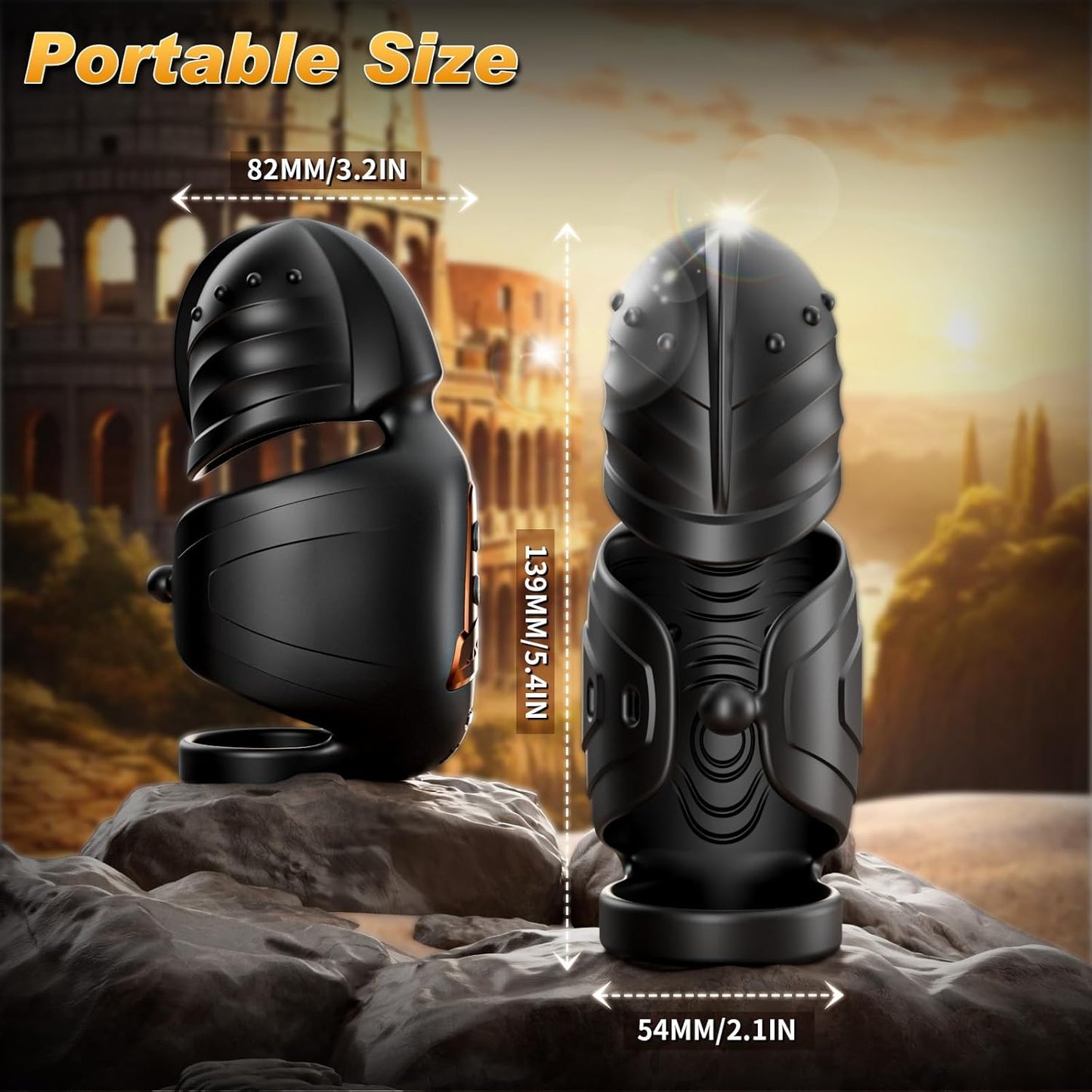 360° Umwickelter Penistrainer Vibrator Cockring mit 10 Schwing und 10 Vibrationsmodi