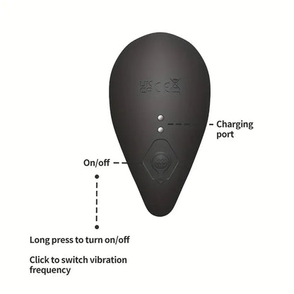 Elektrischer Analvibrator Prostatamassagegerät mit 10 Starke Vibrationsmodi